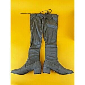 Chinese Laundry Mystical Over The Knee Boots Womens 7 M Grey Suedette Shoes NWB